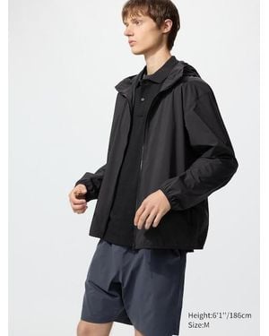 Uniqlo Uv Protection Pocketable Parka - Black