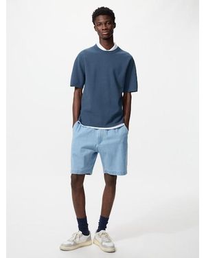 Uniqlo Easy Stretch Shorts (Denim) - White