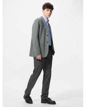 Uniqlo Airsense Trousers (Wool-Like, Longer) - Blue