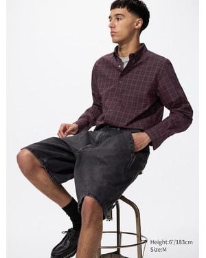 Uniqlo Camisa Algodón Cuello Botones (Cuadros) - Multicolor