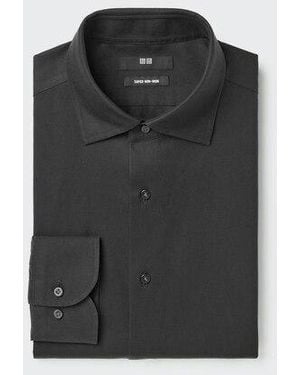 Uniqlo Super Non-Iron Regular Fit Shirt (Spread Collar) - Black