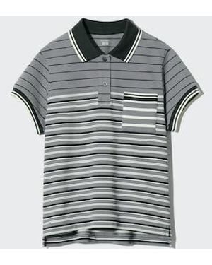 Uniqlo Mini Polo Shirt (Striped) - Black