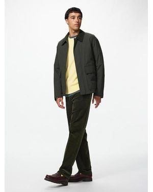 Uniqlo Smart 2-Way Stretch Trousers (Corduroy, Longer) - Green