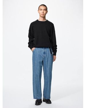 Uniqlo Baggy Straight Jeans - Blue
