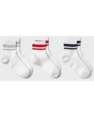 Uniqlo Socks (Crew, 3 Pairs) - White