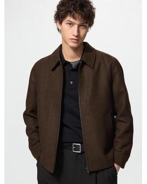 Uniqlo Single Collar Short Blouson - Black