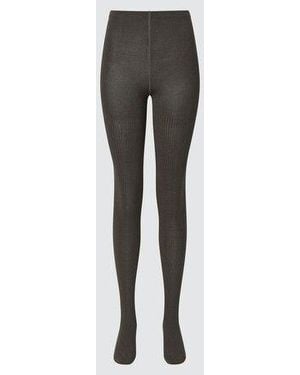 Uniqlo Heattech Leotardos Térmicos Canalé - Marrón