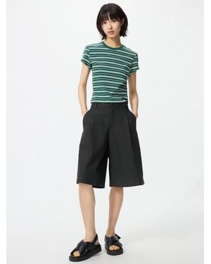 Uniqlo Jersey Pleated Shorts - White