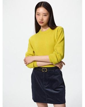 Uniqlo Corduroy Mini Skirt - Gelb