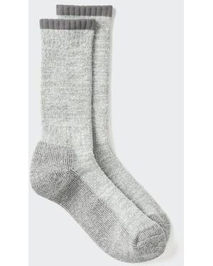 Uniqlo Heattech Thermo Socken (Soft, Gefüttert) - Weiß