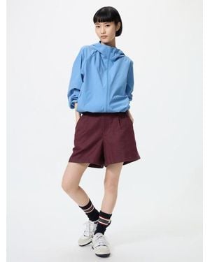 Uniqlo Linen Cotton Shorts - Blue