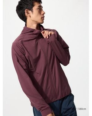 Uniqlo Dry-Ex Uv Protection Full-Zip Hoodie - Purple