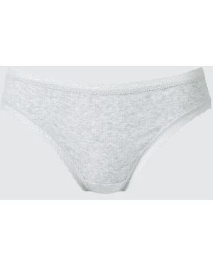 Uniqlo Bikini Briefs (Pointelle) - White
