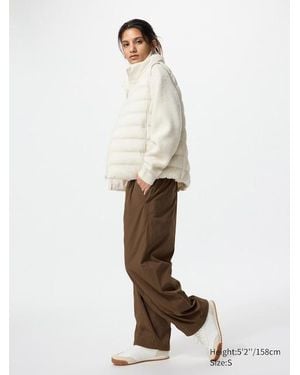 Uniqlo Pantalón Cálido Forrado (Corto) - Blanco