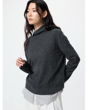 Uniqlo 100 Kaschmir Rollkragenpullover - Grau