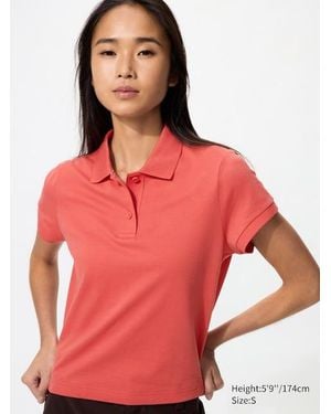 Uniqlo Piqué Mini Polo Shirt - Red