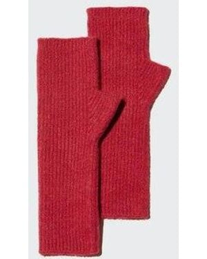 Uniqlo Soufflé Yarn Knit Arm Warmer - Red