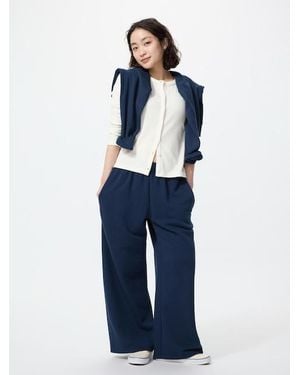 Uniqlo Wide Sweat Trousers - Blue