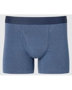 Uniqlo Calzoncillo Bóxer Algodón Rayas - Azul
