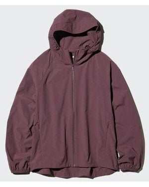 Uniqlo Parka Plegable Protección Uv - Morado