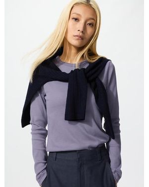Uniqlo Soft Ribbed T-Shirt (Long Sleeve) - Blue