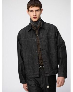 Uniqlo Denim Trucker Jacket - Black