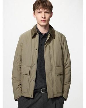 Uniqlo Padded Short Blouson - Brown