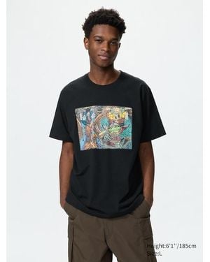 Uniqlo Manga Ut Shueisha 100Th Camiseta (Naruto) - Negro