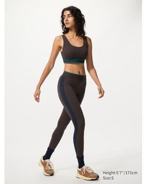 Uniqlo Ultra Stretch Uv Protection Active Leggings (Line) - White