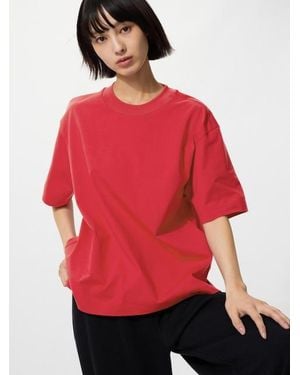 Uniqlo Airism Cotton T-Shirt - Red