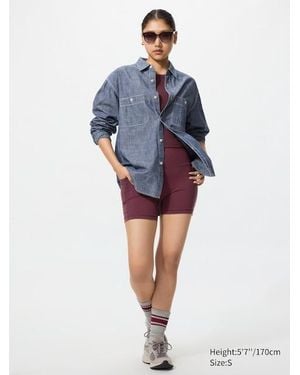 Uniqlo Ultra Stretch Active Biker Shorts - Blue