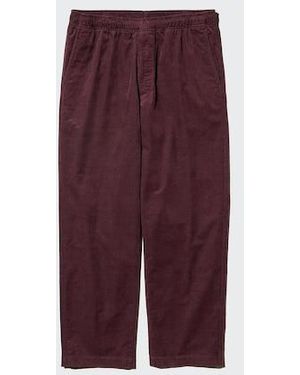 Uniqlo Corduroy Easy Ankle Trousers - Purple