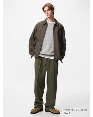 Uniqlo Pantalón Pinzas Ancho (Largo) - Multicolor