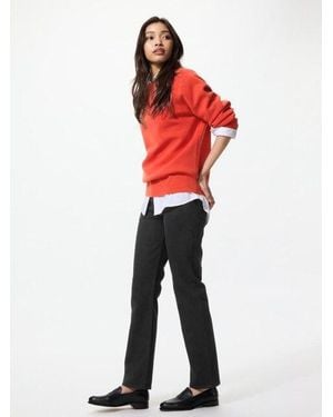 Uniqlo Vaquero Recto Slim Fit - Rojo