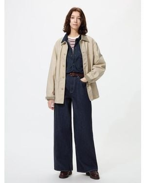 Uniqlo High Rise Wide Jeans - Blue