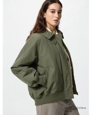 Uniqlo Puffertech Ribbed Blouson (Relaxed) - Green