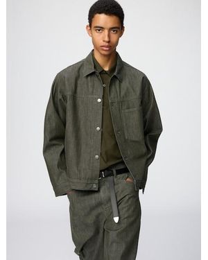 Uniqlo Denim Trucker Jacket - Green