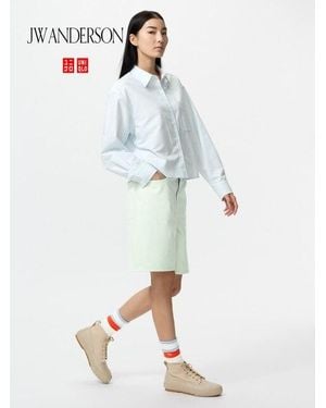 Uniqlo Pantalón Corto Vaquero - Blanco