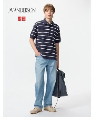 Uniqlo Straight Jeans (Longer) - Blue