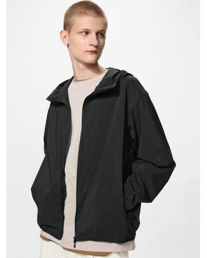 Uniqlo Uv Protection Pocketable Parka - Black