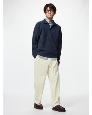 Uniqlo Corduroy Easy Ankle Trousers - Blue