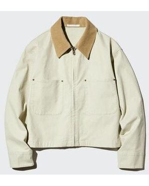 Uniqlo Zip-Up Short Jacket - White