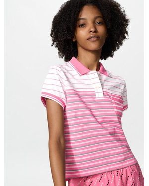 Uniqlo Mini Polo Shirt (Striped) - Pink