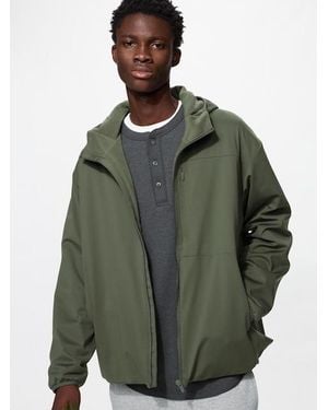 Uniqlo Windproof Fleece Full-Zip Hoodie - Green