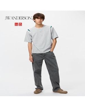 Uniqlo Straight Jeans (Longer) - Grey