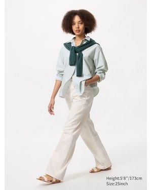 Uniqlo Vaquero Recto Ancho (Largo) - Blanco
