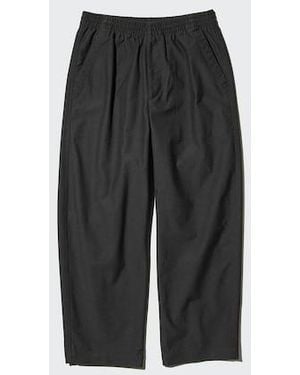 Uniqlo Jersey Easy Barrel Trousers - Black