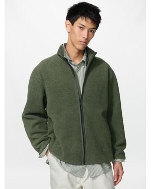 Uniqlo Windproof Fleece Jacket - Green
