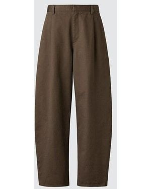 Uniqlo Barrel Trousers (Longer) - Brown