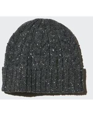 Uniqlo Heattech Chunky Knit Beanie - Black